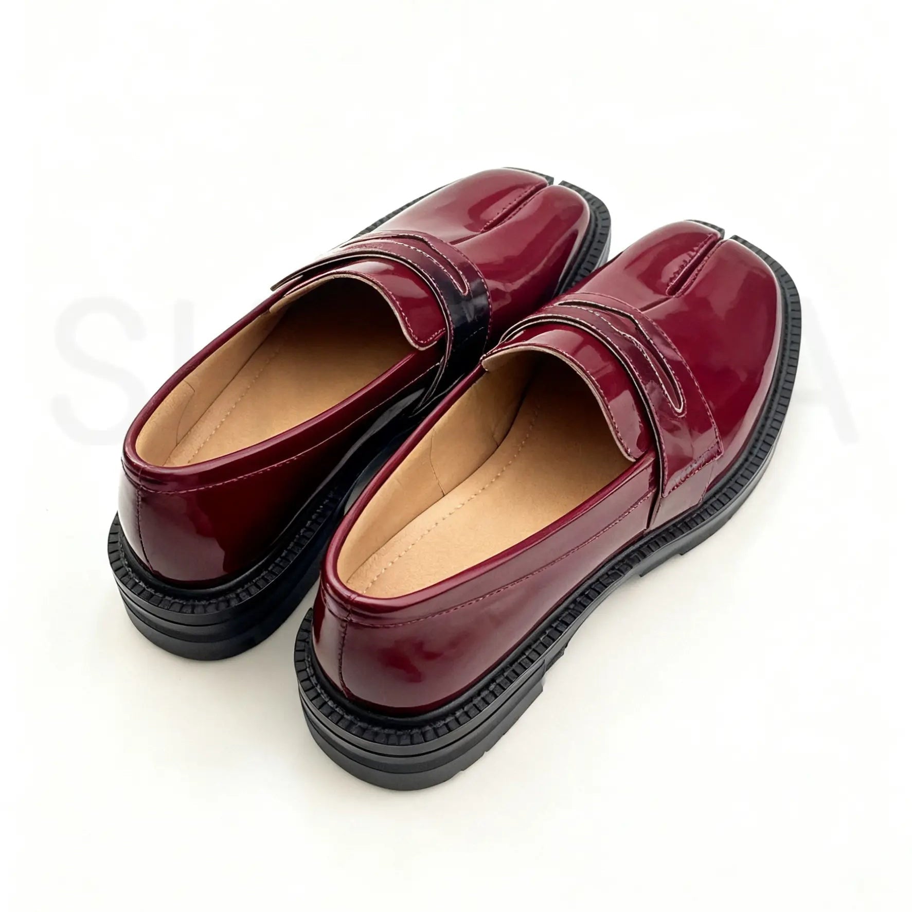 Chunky Heels Split Toe Tabi Loafers