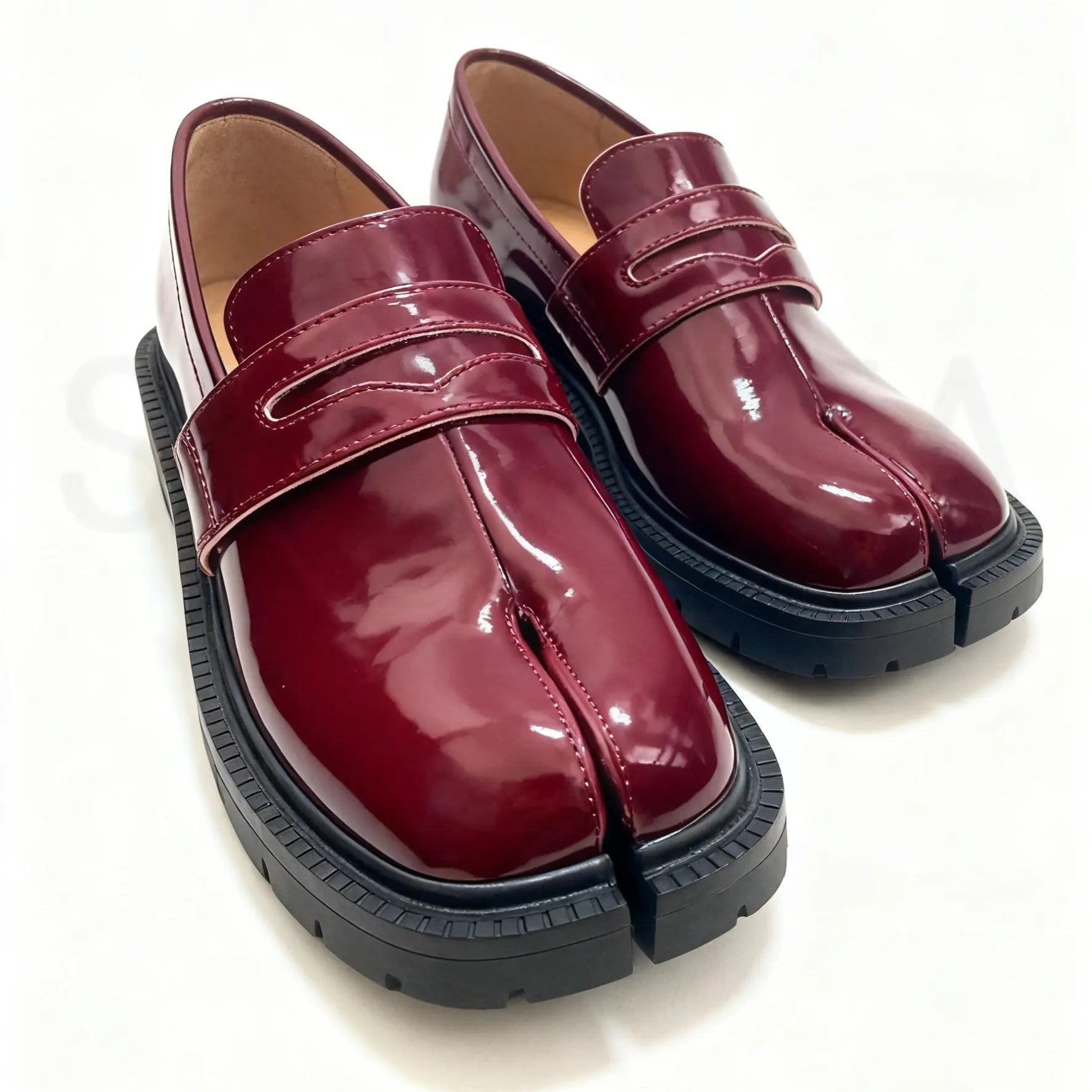 Chunky Heels Split Toe Tabi Loafers