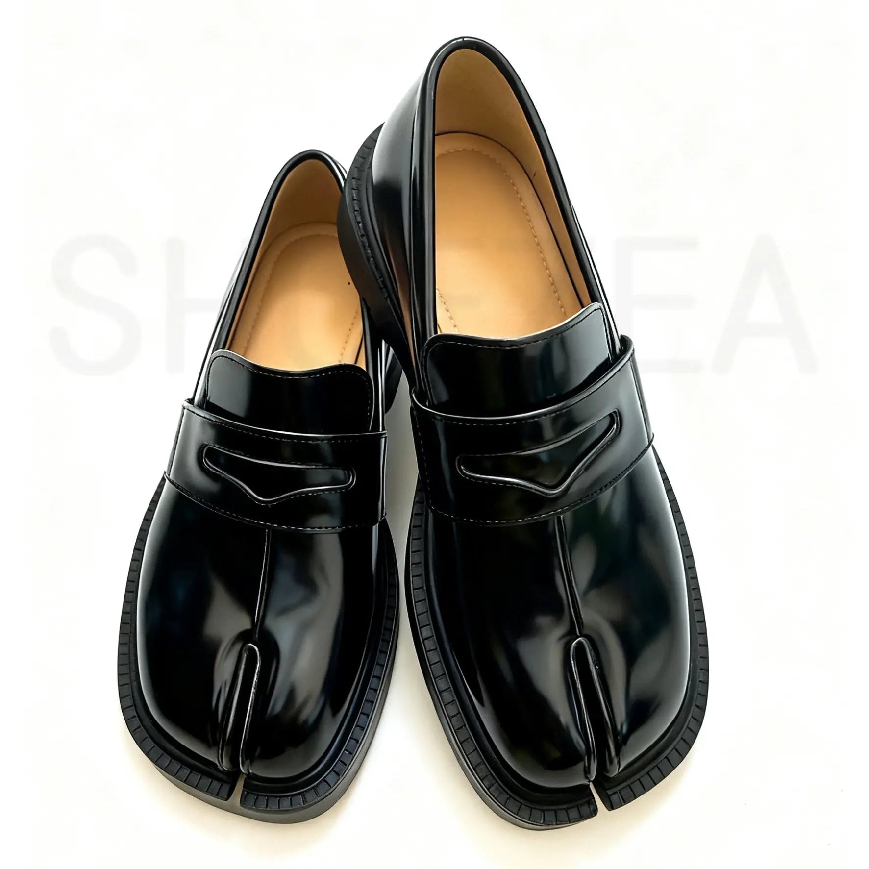 Chunky Heels Split Toe Tabi Loafers