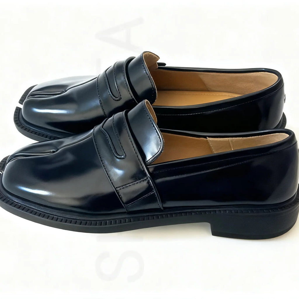 Chunky Heels Split Toe Tabi Loafers