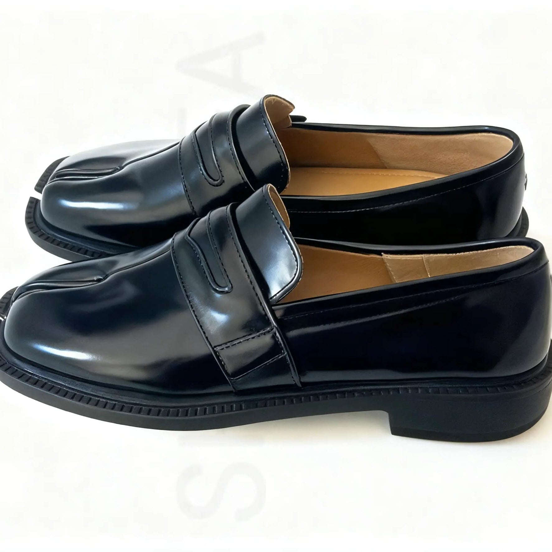 Chunky Heels Split Toe Tabi Loafers