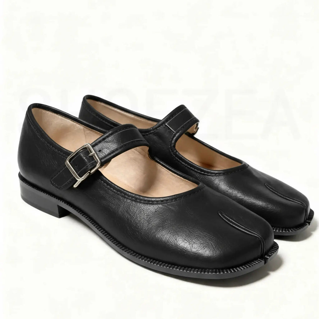 Split-toe Mary Jane shoes for women