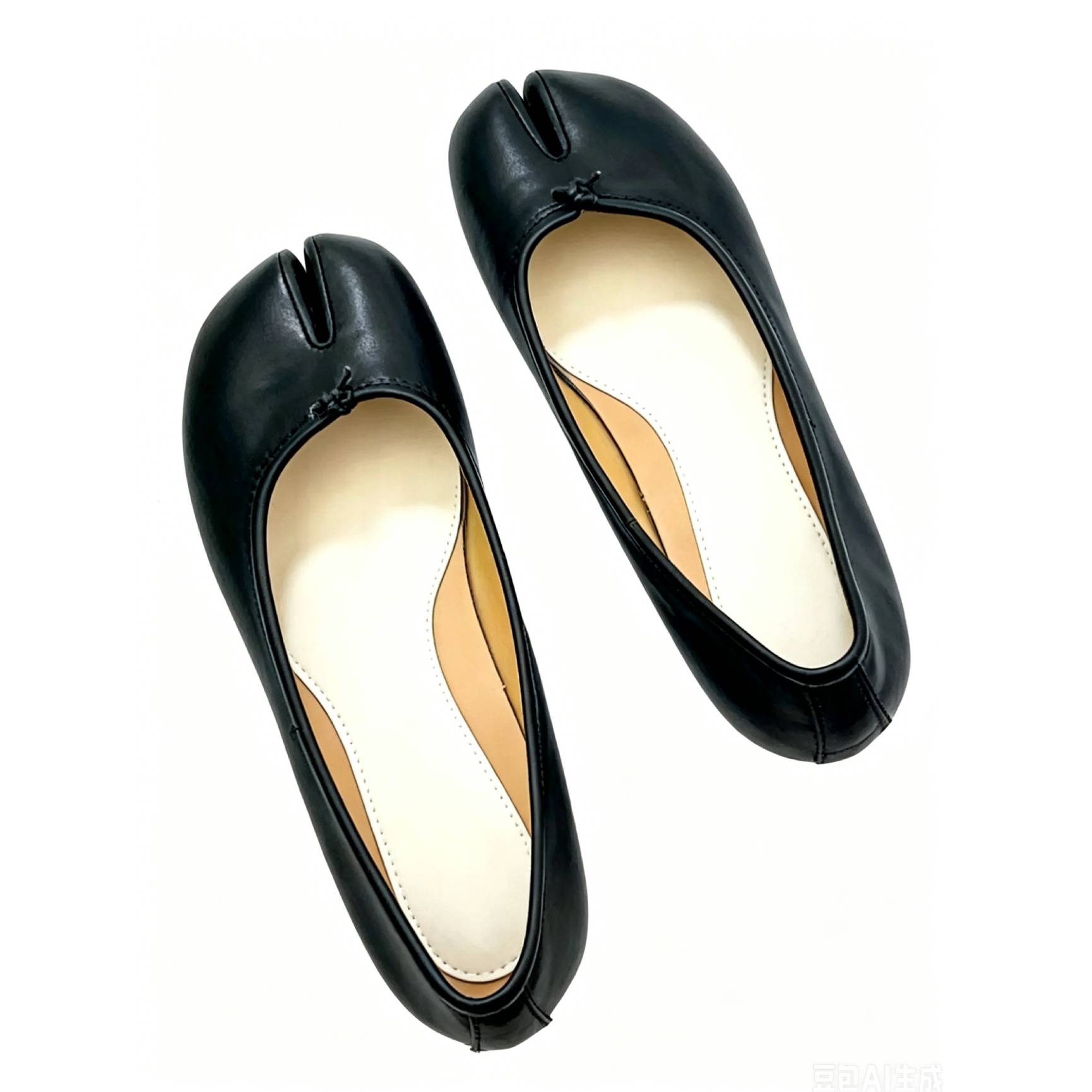 Women's split-toe ballet flats